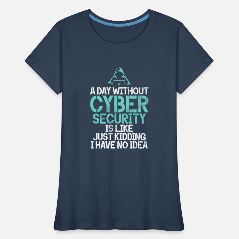 Cyber security hacker hacking Women's Premium Organic T-Shirt