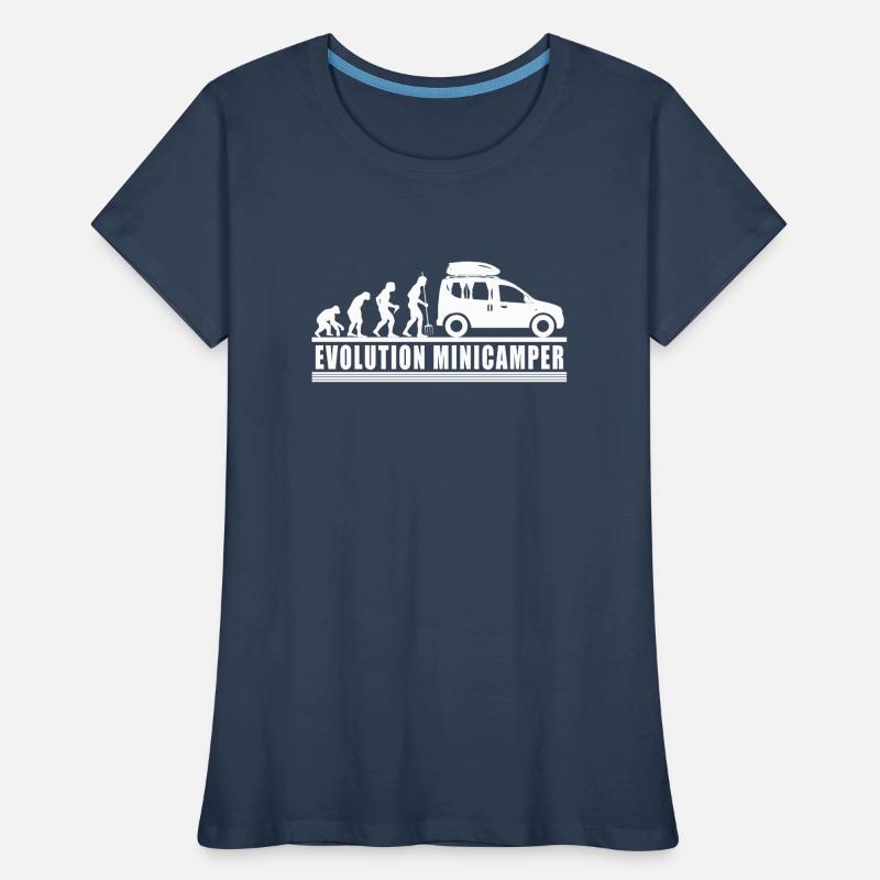 Evolution Minicamper Camping-Camper Microcamper Frauen Premium Bio T-Shirt