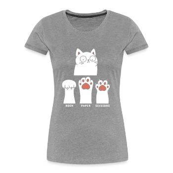 Rock Paper Scissors - Women's Premium Organic T-Shirt - navy - Front - Mia (176cm)