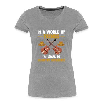 County Music Vintage Music Lover Western Country C - Frauen Premium Bio T-Shirt -  - Vorne - Mia (176cm)