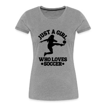 Soccer Team Soccer Player Soccer Design - Women's Premium Organic T-Shirt - navy - Front - Mia (176cm)