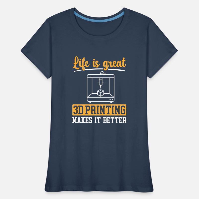 3D Printer 3D Printing Women's Premium Organic T-Shirt