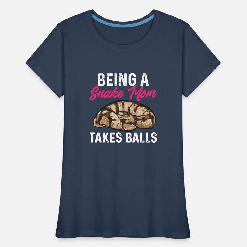 Ball Python Schlange Königspython Frauen Premium Bio T-Shirt