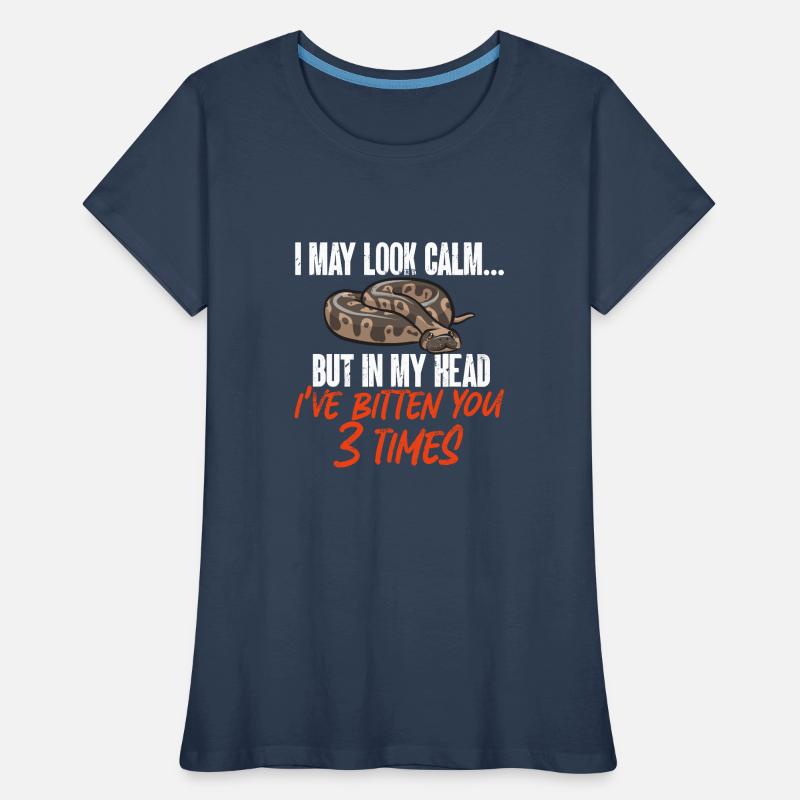 Ball Python Schlange Königspython Frauen Premium Bio T-Shirt