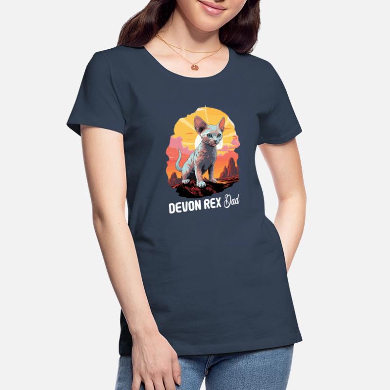 Chaton Devon Rex Chat Devon Rex T-shirt bio Premium Femme