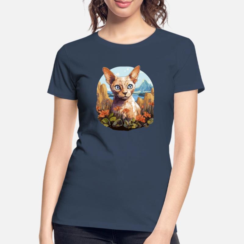 Chaton Devon Rex Chat Devon Rex T-shirt bio Premium Femme
