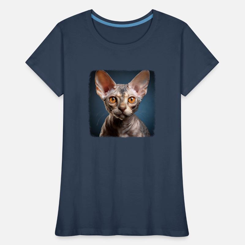 Devon Rex Kätzchen Devon Rex Katze Frauen Premium Bio T-Shirt