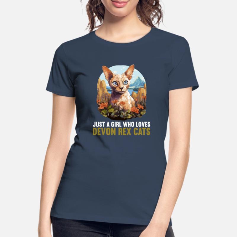 Chaton Devon Rex Chat Devon Rex T-shirt bio Premium Femme