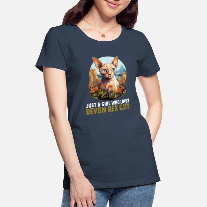 Chaton Devon Rex Chat Devon Rex T-shirt bio Premium Femme