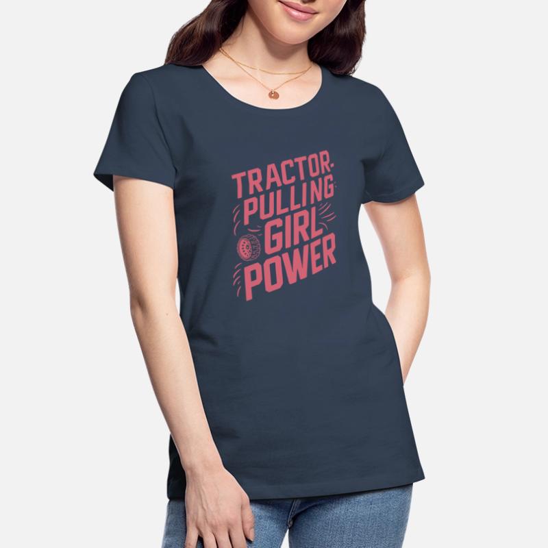 Tractor Pulling Tractor Pulling Tractor Power Farm Women's Premium Organic T-Shirt