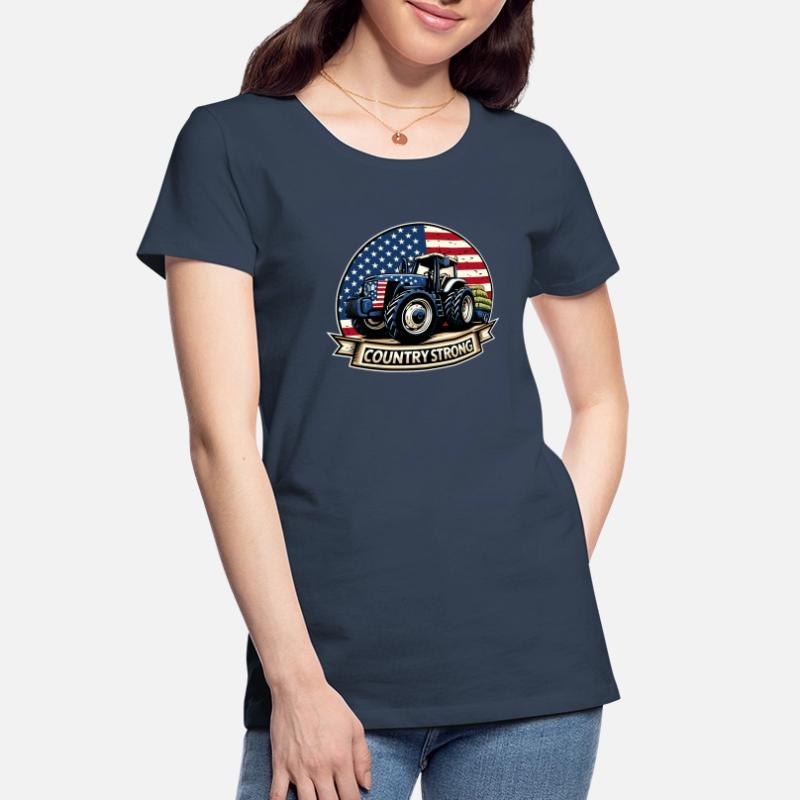 Tractor Pulling Tractor Pulling Tractor Power Farm Women's Premium Organic T-Shirt