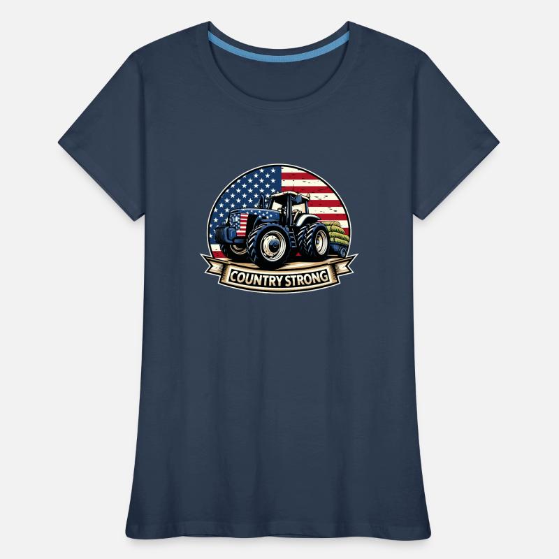 Tractor Pulling Tractor Pulling Tractor Power Farm Women's Premium Organic T-Shirt