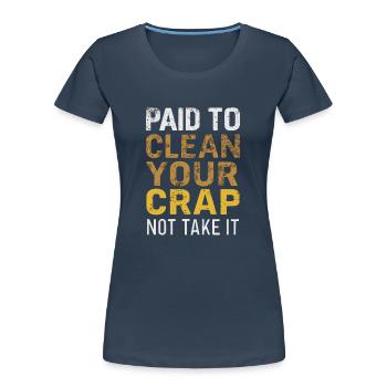 Schulverwalter Schulpersonal Hausmeister - Frauen Premium Bio T-Shirt - Navy - Vorne - Mia (176cm)