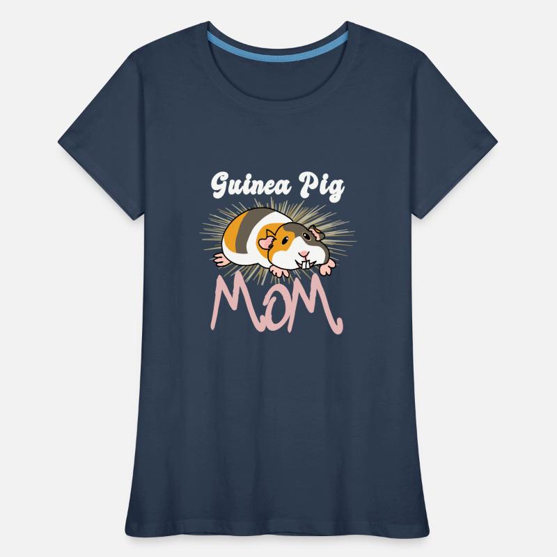 Mère cochon d’Inde pour cochon d’Inde mignon T-shirt bio Premium Femme