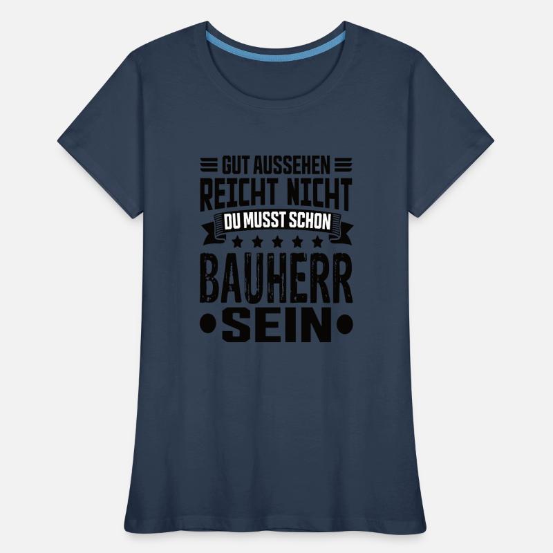 Constructeur Constructeur Constructeur de maison Maison Cérémonie d’achèvement T-shirt bio Premium Femme