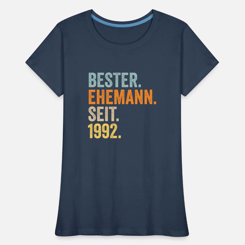 Valentinstag Bester Ehemann Seit 1992 Frauen Premium Bio T-Shirt
