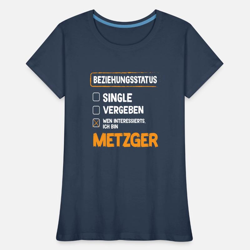 Statut de la relation de boucher Boucher Boucher T-shirt bio Premium Femme