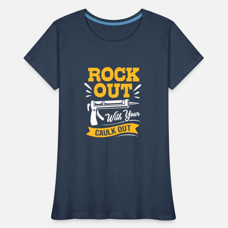Construction worker construction site Women's Premium Organic T-Shirt