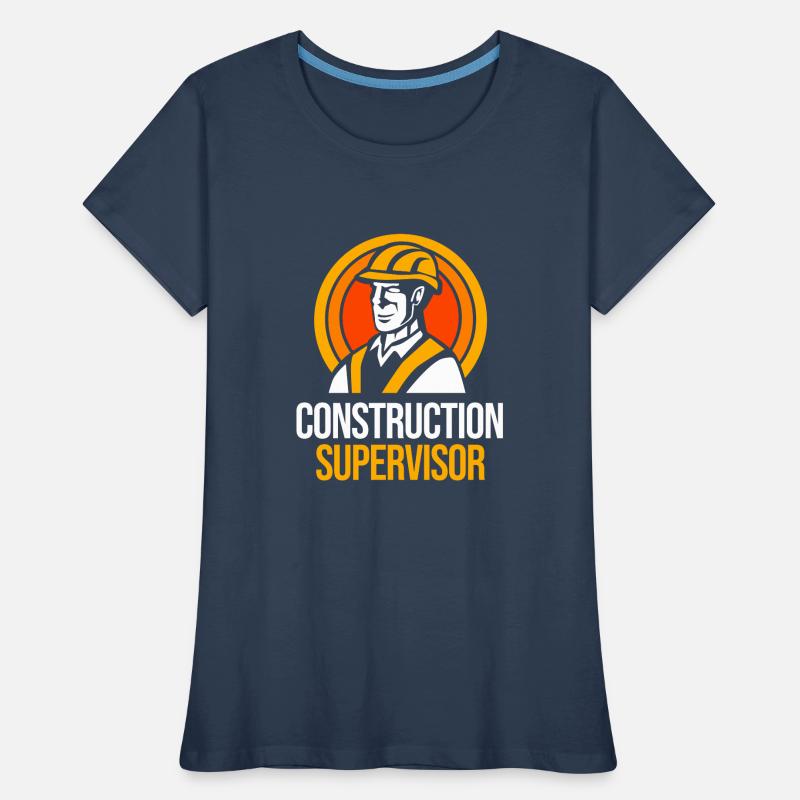 Construction worker construction site Women's Premium Organic T-Shirt