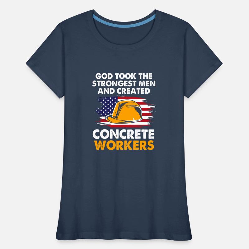 Construction worker construction site Women's Premium Organic T-Shirt