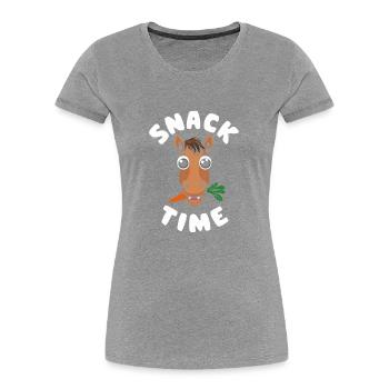 Motifs de chevaux amusants pour les amoureux des chevaux et - T-shirt bio Premium Femme - bleu marine - Devant - Mia (176cm)