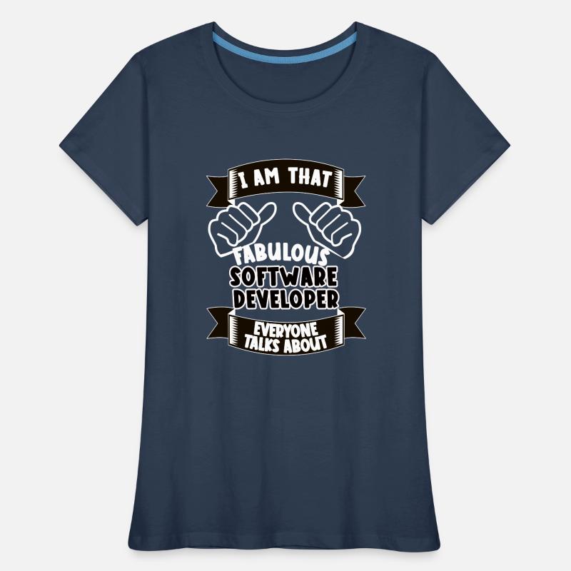Software Developer Funny Saying Gift Women's Premium Organic T-Shirt