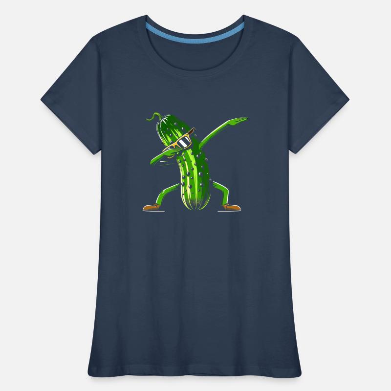 Drôle de concombre dabbing cornichon concombre amateur de concombre T-shirt bio Premium Femme