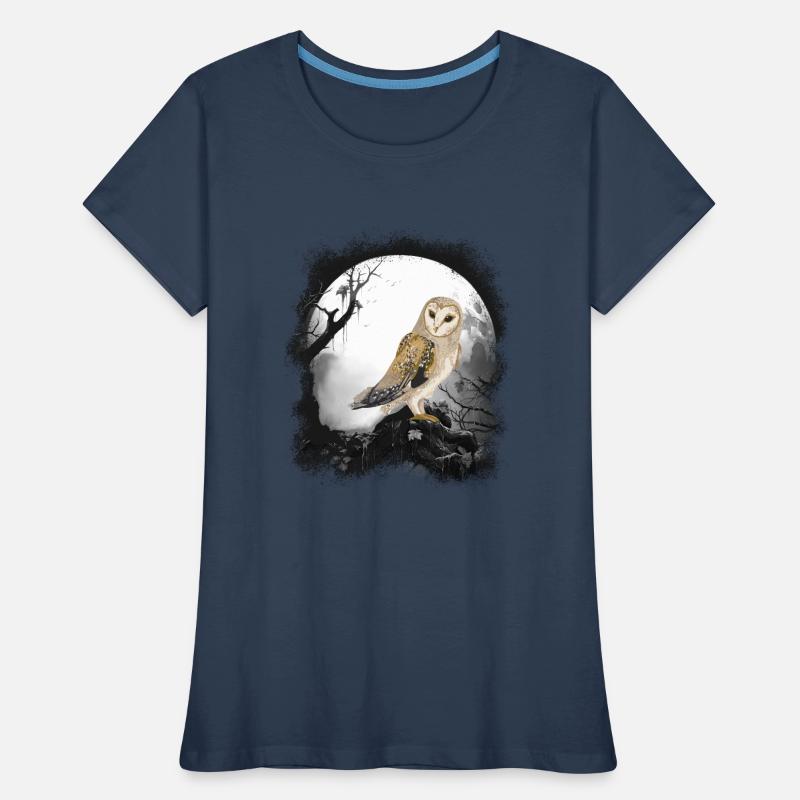 mystisch Eule Eulen Waldbewohner Märchen Kind Frauen Premium Bio T-Shirt