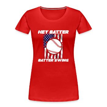 Baseball Sport Baseballspieler Pitcher Catcher USA - Frauen Premium Bio T-Shirt - Navy - Vorne - Mia (176cm)