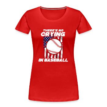 Baseball Sport Baseballspieler Pitcher Catcher USA - Frauen Premium Bio T-Shirt - Navy - Vorne - Mia (176cm)