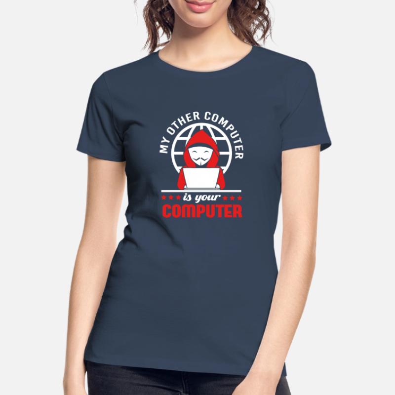 Cybersecurity Cyber Programmierer Hacker Frauen Premium Bio T-Shirt