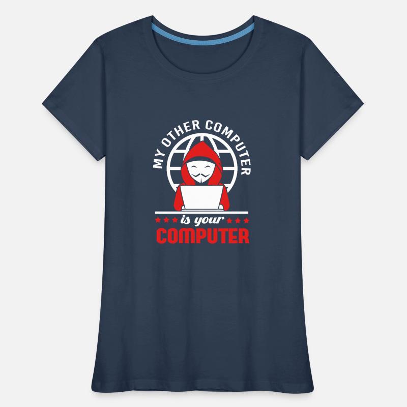 Cybersecurity Cyber Programmer Hacker Women's Premium Organic T-Shirt