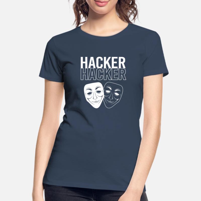 Cybersecurity Cyber Programmierer Hacker Frauen Premium Bio T-Shirt