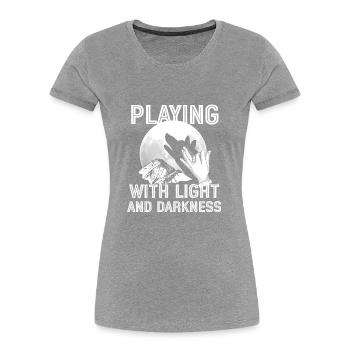 Shadow Puppetry Theater Show Art - Women's Premium Organic T-Shirt - navy - Front - Mia (176cm)