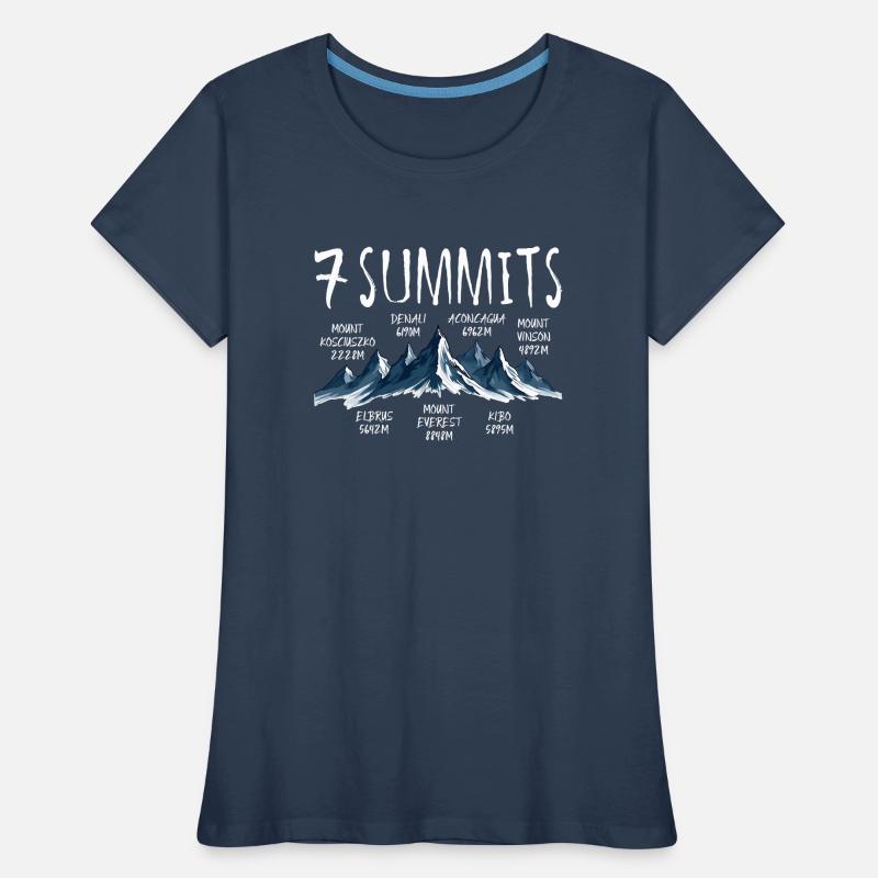 7 Summits Kosciuszko Women's Premium Organic T-Shirt