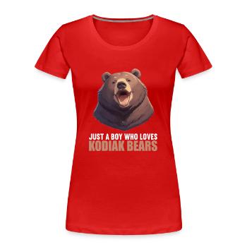 Kodiakbären Kodiakbär - Frauen Premium Bio T-Shirt - Navy - Vorne - Mia (176cm)