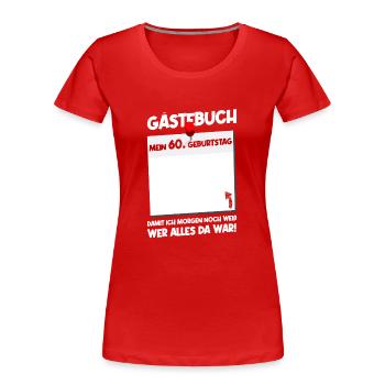 60ème anniversaire Né 1965 Cadeau d’anniversaire - T-shirt bio Premium Femme - bleu marine - Devant - Mia (176cm)