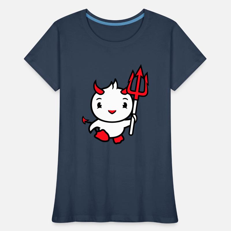 bird devil horns satan trident hell evil cool Women's Premium Organic T-Shirt