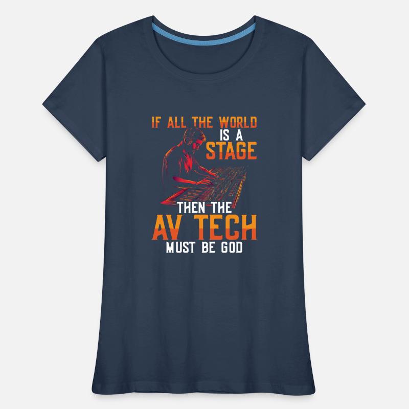 AV-Technik AV-Techniker Audiovisueller Techniker Frauen Premium Bio T-Shirt