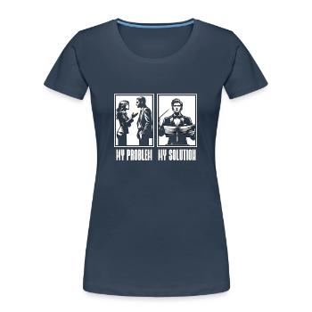 Music Director My Problem My Pictogram Dad Mom - Women's Premium Organic T-Shirt - navy - Front - Mia (176cm)