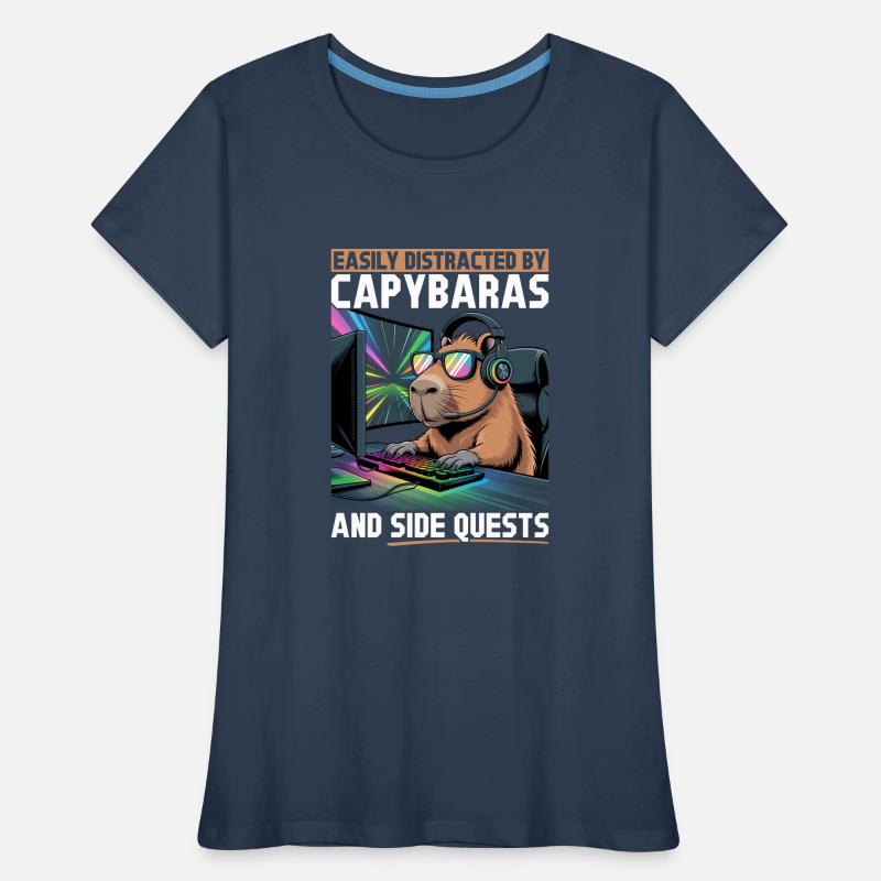 Capybara PC Gamer Gaming Women's Premium Organic T-Shirt