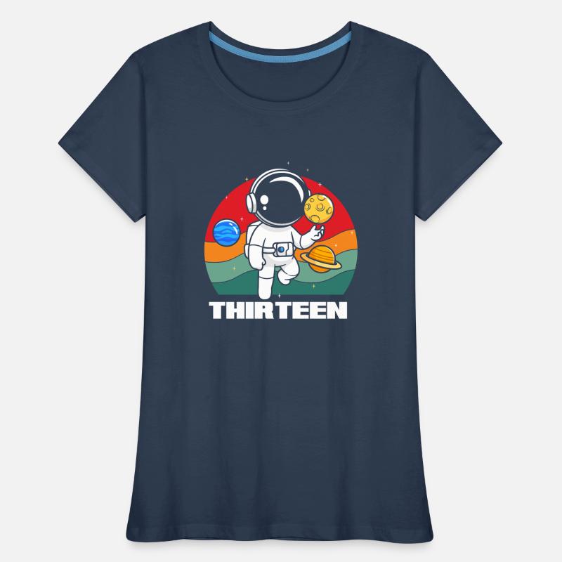 Aventures spatiales pour les jeunes de treize ans T-shirt bio Premium Femme