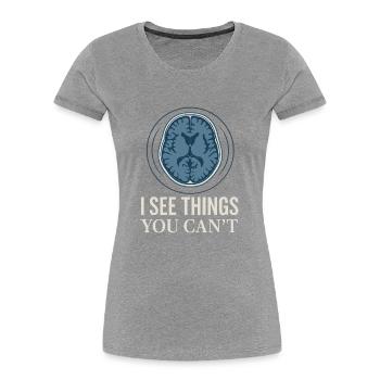 MRI Technologist Radiology Magnetic Resonance - Women's Premium Organic T-Shirt - navy - Front - Mia (176cm)