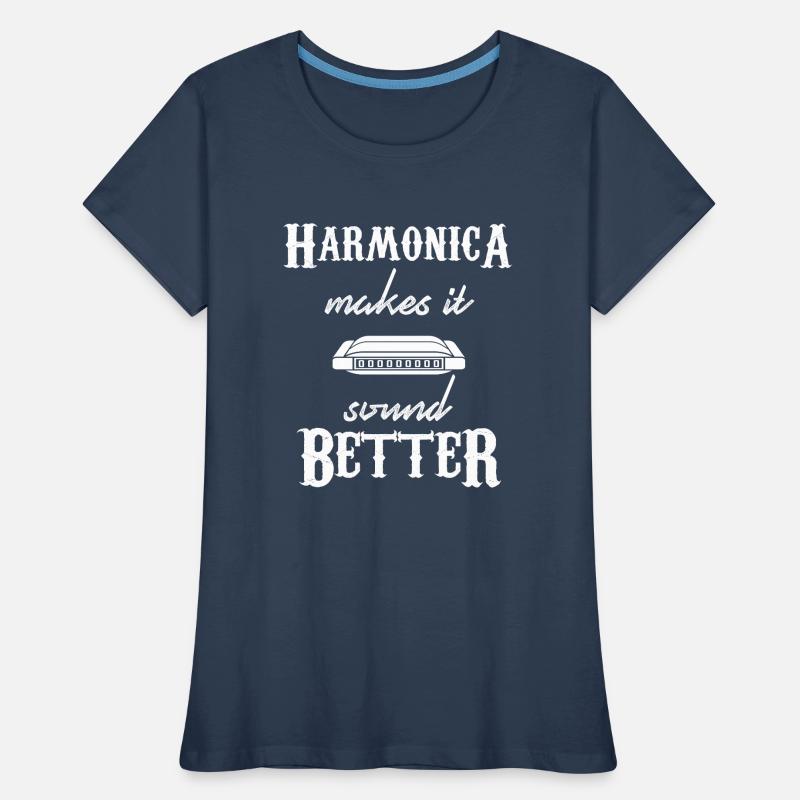 harmonica - harmonica player - harmonica Women's Premium Organic T-Shirt