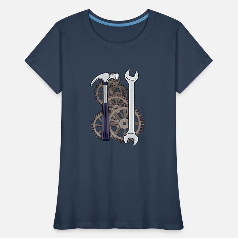 Technology Machine Tool Caretaker Workshop Women's Premium Organic T-Shirt