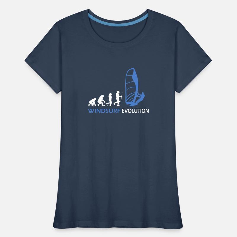 Idées cadeaux Windsurfing Evolution T-shirt bio Premium Femme
