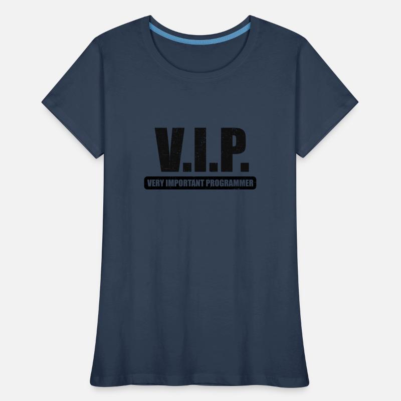 V.I.P. VIP very important Programmer Linux IT Frauen Premium Bio T-Shirt