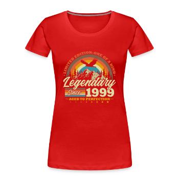 Legendary Since 1999 Vintage Birthday Gift - Women's Premium Organic T-Shirt - navy - Front - Mia (176cm)