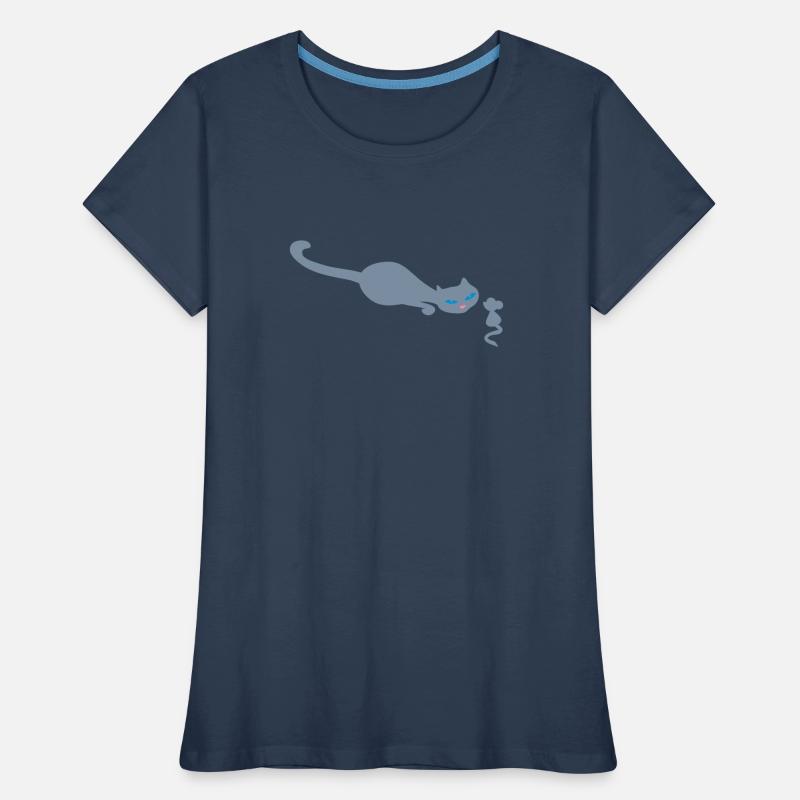 Cat retro uh mouse retro Women's Premium Organic T-Shirt