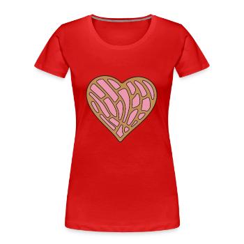 Concha Hispanic Mexican Pan Dulce - Women's Premium Organic T-Shirt - navy - Front - Mia (176cm)